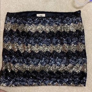 Toni Sequin Mini Skirt